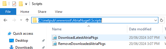 AtriaNuget Script Folder