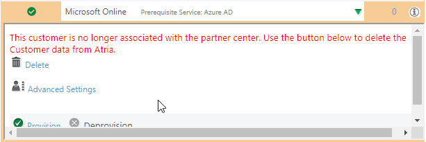 Deprovisioning MSOL services from Customer