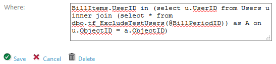 Exclude Test Users from Billing