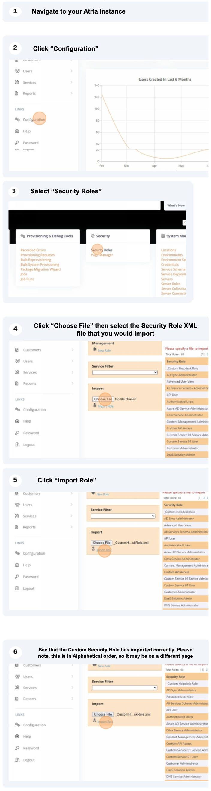 Import Security Roles