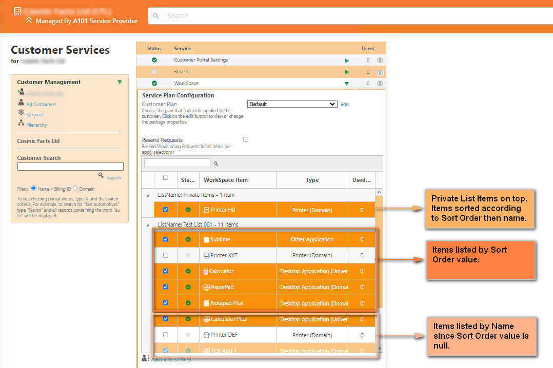 WS Customer Provisioning Sample