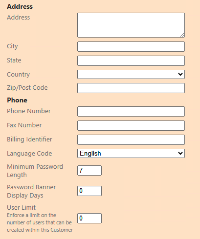 Additional Options