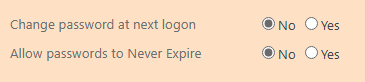 Password Configuration