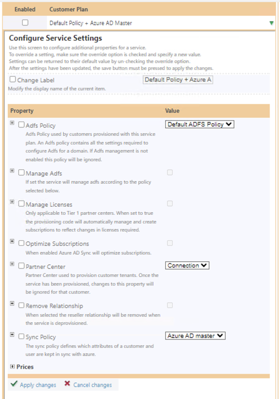 MSOL Service Provisioning